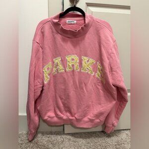 Parke Large/XL Summerland Heritage Varisity Mockneck Sweatshirt. 💛⚡️